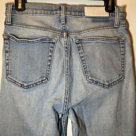 RE/DONE High Rise Ankle Crop Jeans Retro Indigo Women’s Size 26 - Picture 4 of 9